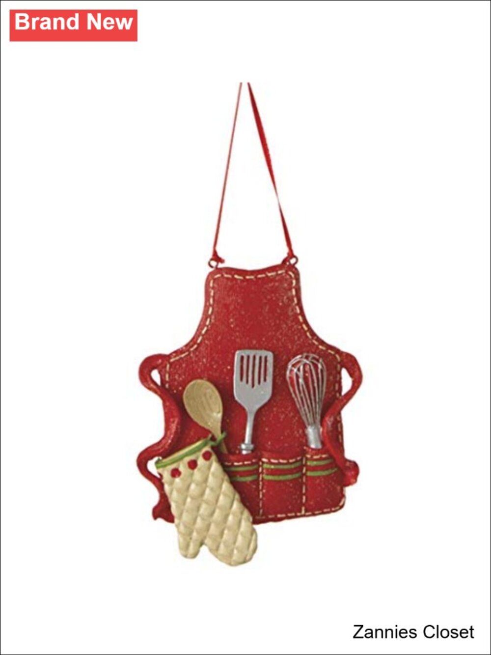 🎄 Midwest-CBK Pastry Chef Baker Christmas Ornament Resin Hand Painted 3.5"